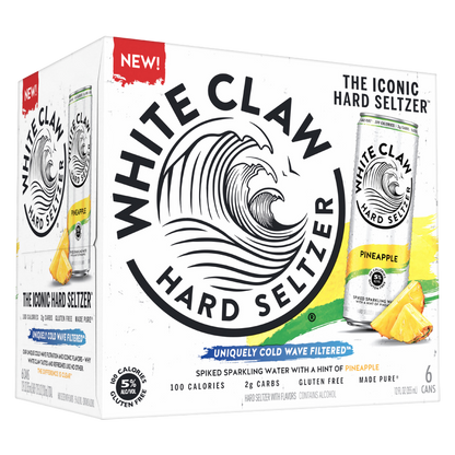 White Claw Hard Seltzer Pineapple 6pk 12oz Cans