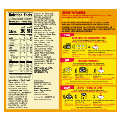 Totino's Frozen Cheese Pizza Rolls Cheese 15ct