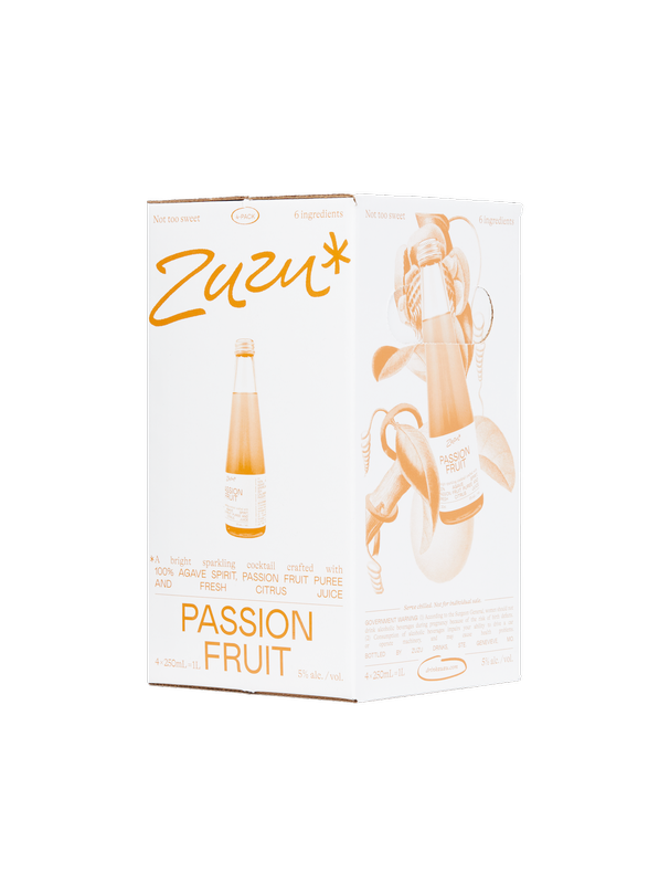 Zuzu Sparkling Cocktail Passionfruit 4pk 250ml - Unknown – BevMo! Zuzu Sparkling Cocktail Passionfruit 4pk 250ml - Unknown – BevMo!
