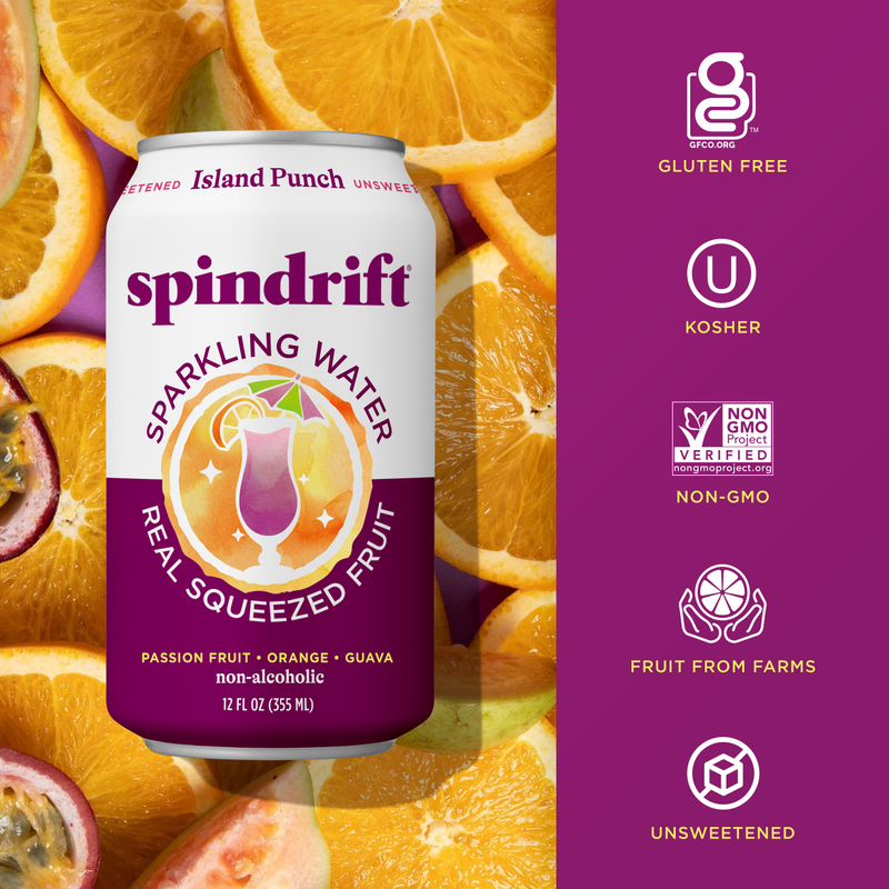 Spindrift Island Punch Sparkling Water 8pk 12oz Can
