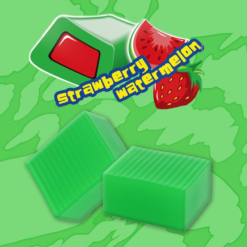 HUBBA BUBBA Max Strawberry Watermelon Bubble Gum, 5 Piece Pack