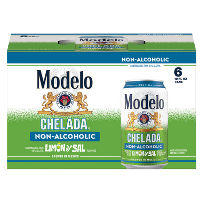 Modelo Chelada Limon Y Sal Non-Alcoholic 6pk 12oz Can