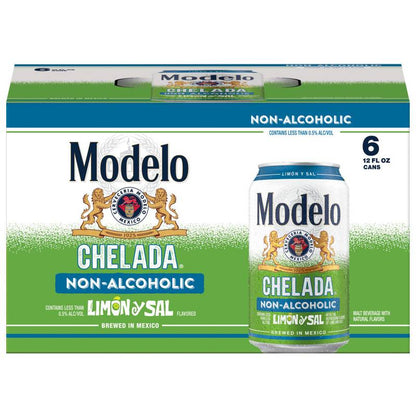Modelo Chelada Limon Y Sal Non-Alcoholic 6pk 12oz Can