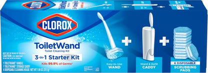 Clorox No Scent Toilet Wand Kit 1.04oz Stick