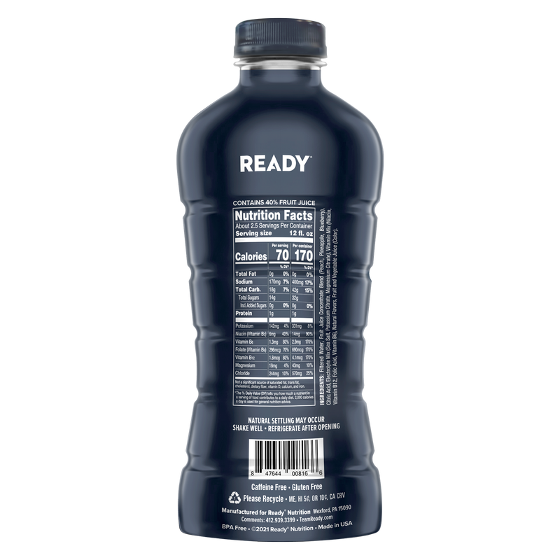 Ready Sports Drink Berry Lemonade 28oz