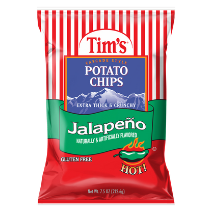 Tim's Cascade Potato Chips Jalapeno 7.5oz