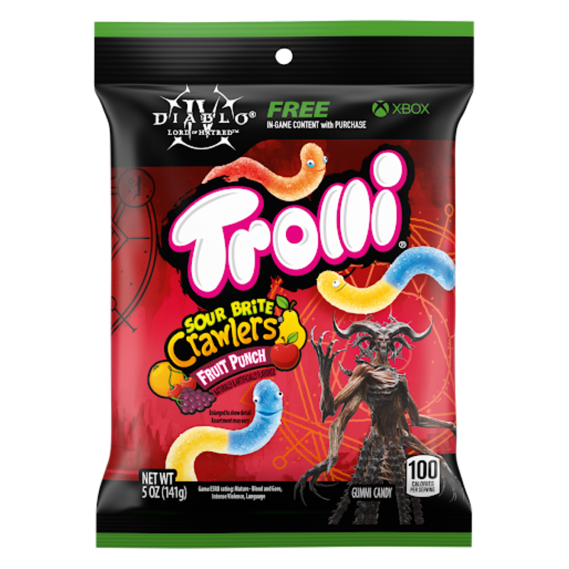 Trolli Sour Brite Crawlers Fruit Punch, 5 oz