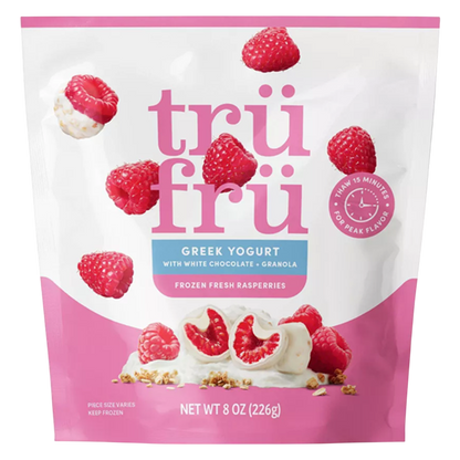 Tru Fru Frozen Greek Yogurt Raspberries 8oz