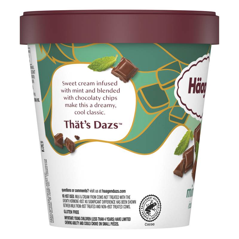 Häagen-Dazs Mint Chip Ice Cream, 14 Oz.