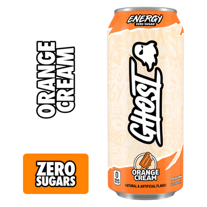 GHOST Energy Zero Sugar Orange Cream 16oz Can