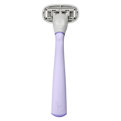 Flamingo Women's Lilac 5-Blade Razor with Replacement Blade Cartridge