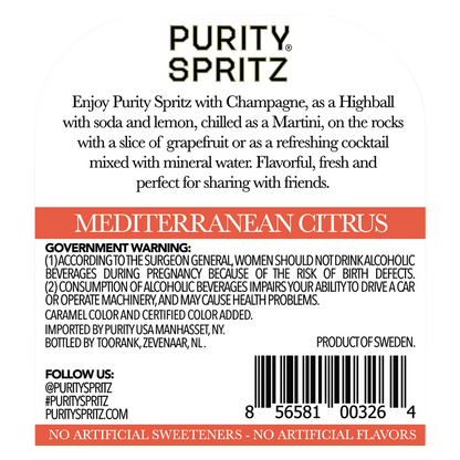 Purity Vodka Spritz Mediterranean Citrus 750ml