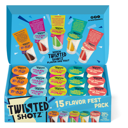 Twisted Shotz Flavor Fest 15pk 25ml Shotz