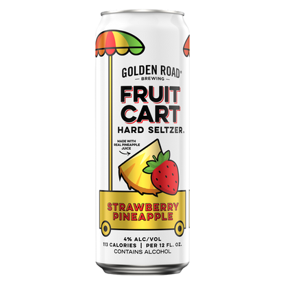 Golden Road Brewing Fruit Cart Seltzer Strawberry Pineapple Single 25oz Can