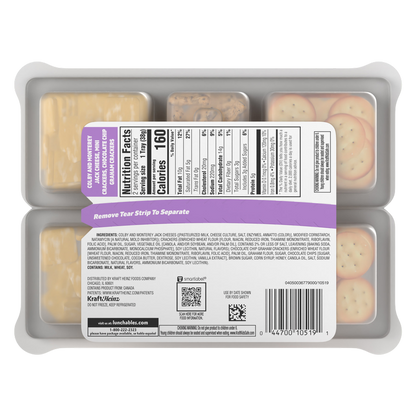Lunchables Snackables Colby & Monterey Jack Cheese with Mini Crackers and Graham Crackers - 2ct