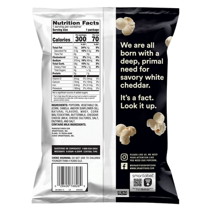 Smartfood Popcorn White Cheddar, 1.875oz