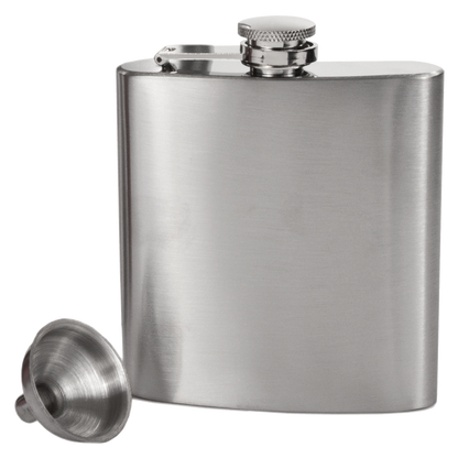 True Stainless Steel Flask with Funnel 6oz