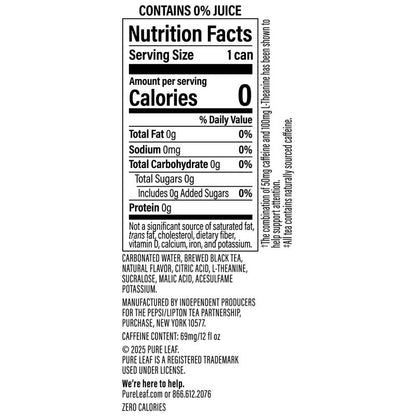 Pure Leaf Mental Focus Brewed Tea Peach 12oz Btl