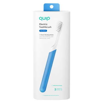 Quip Plastic Electric Toothbrush Blue 1ct