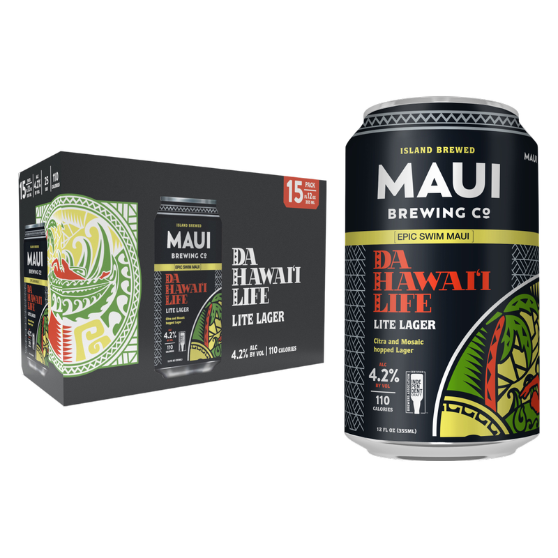 Maui Da Hawaii LIife Lite 15pk 12oz Cans - Maui Brewing – BevMo!