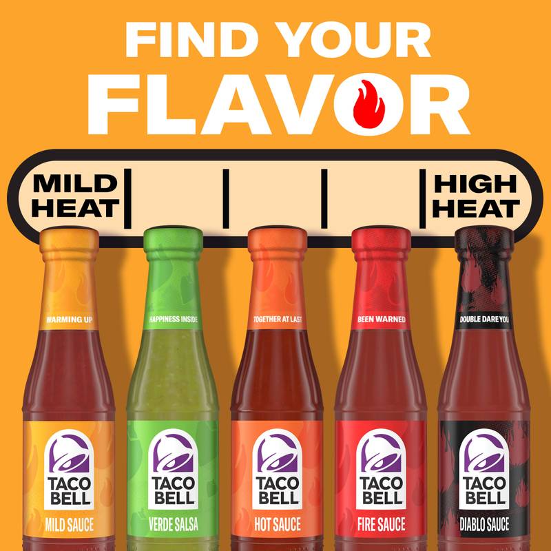 Kraft Heinz Taco Bell Mild Taco Sauce, 7.5oz.