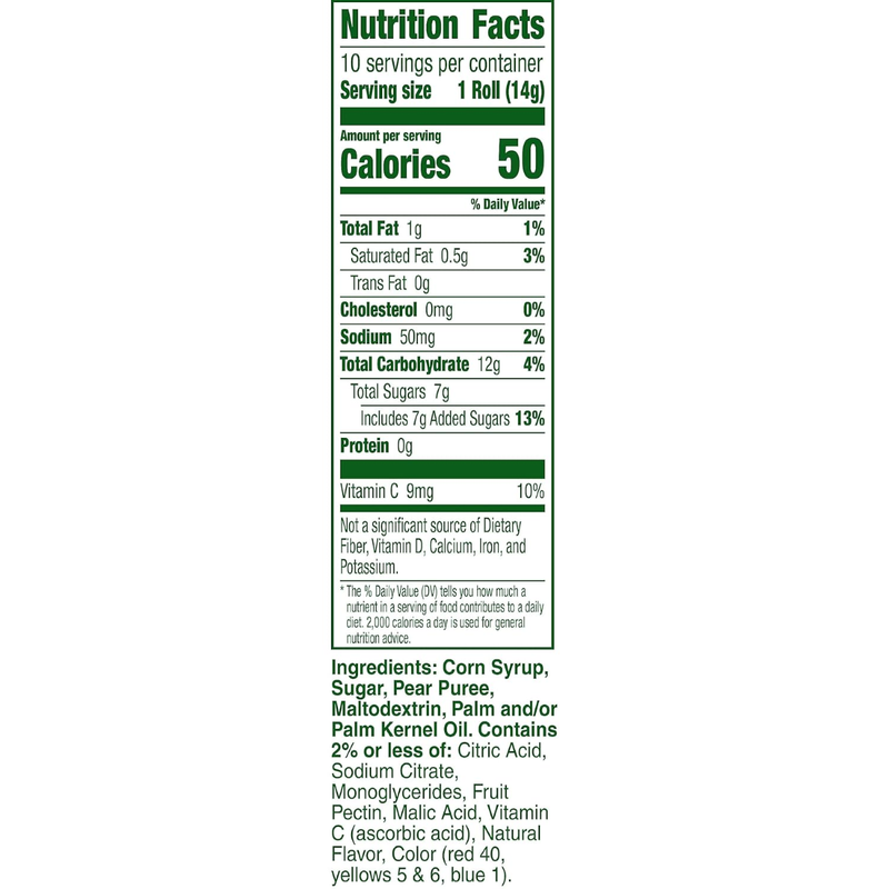 Fruit Roll Ups Tropical Tie Dye, 10 ct