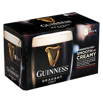 Guinness Draught Stout 8pk 14.9oz Can 4.2% ABV