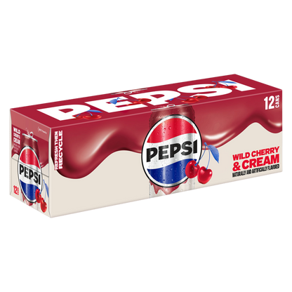 Pepsi Wild Cherries and Cream 12pk 12oz Can