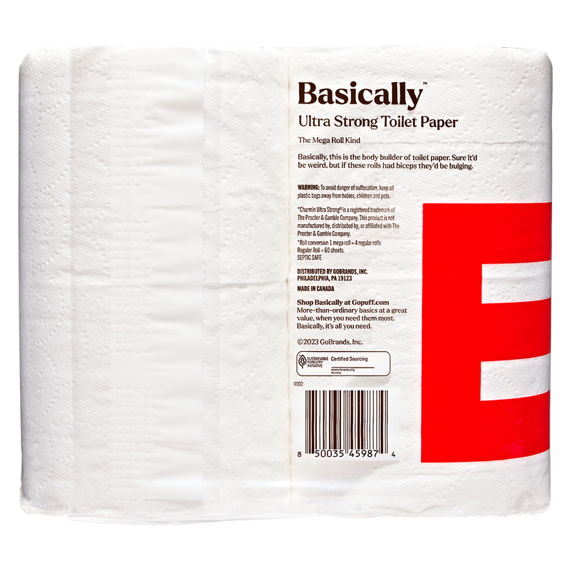 Basically 4ct Ultra Strong Toilet Paper