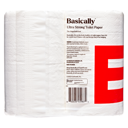 Basically 4ct Ultra Strong Toilet Paper