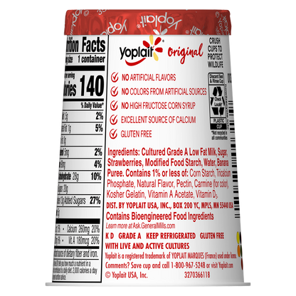 Yoplait Original Strawberry Banana Yogurt - 6oz