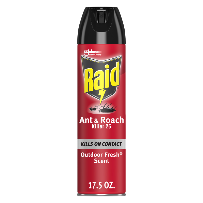 Raid Ant & Roach Outdoor Fresh Twin Pack, 17.5oz