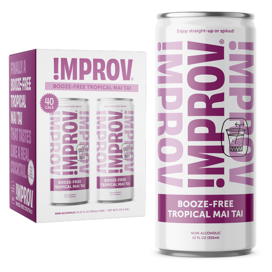 !mprov Booze-Free Tropical Mai Tai 4pk 12oz Can