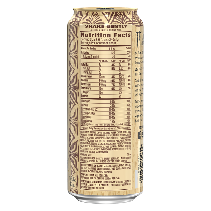 Monster Energy Java Mean Bean 15oz Can