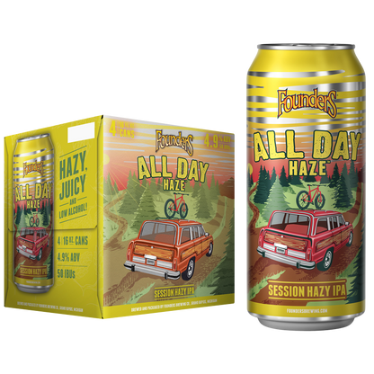 Founders All Day Series - All Day Haze IPA 4pk 16oz Cans