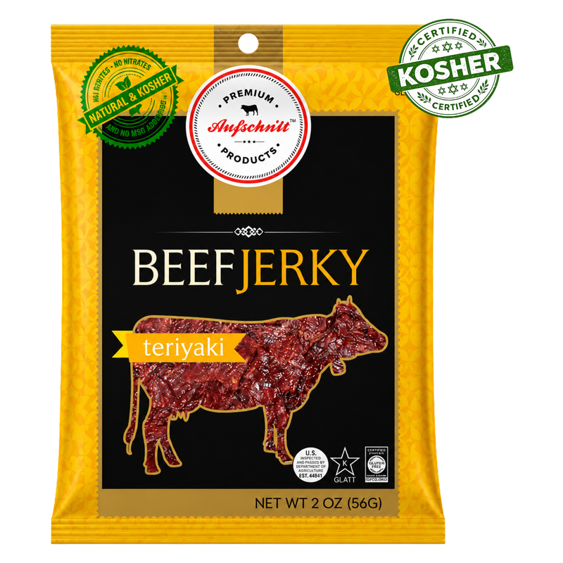 Aufschnitt Kosher Beef Jerky Teriyaki, 2oz