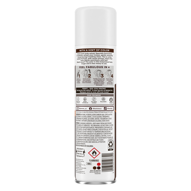 Batiste Dry Shampoo Divine Dark 5.71oz