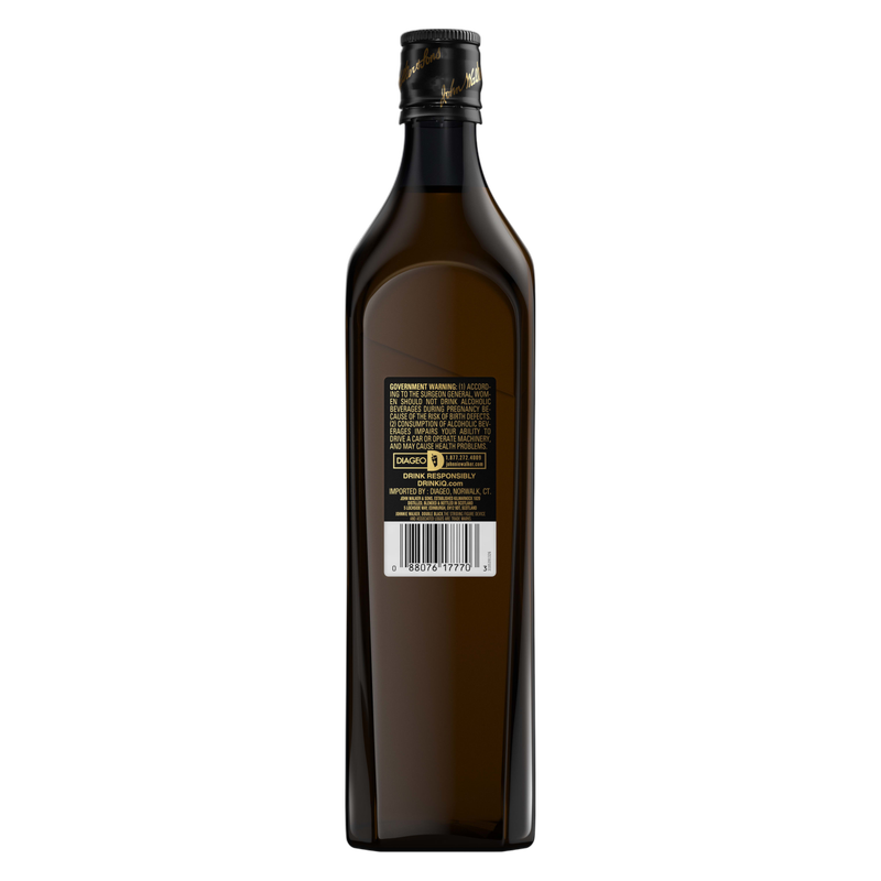 Johnnie Walker Double Black Label Blended Scotch Whisky, 750 mL