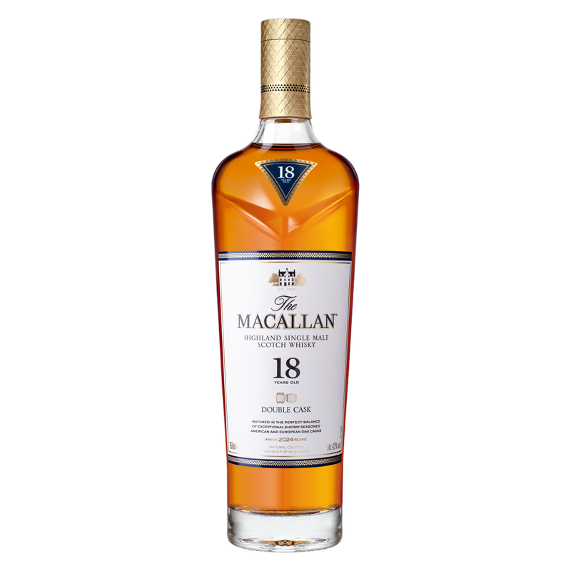 Macallan 18 Yr Double Cask 750ml (86 Proof) - Macallan – BevMo! Macallan 18 Yr Double Cask 750ml (86 Proof) - Macallan – BevMo!