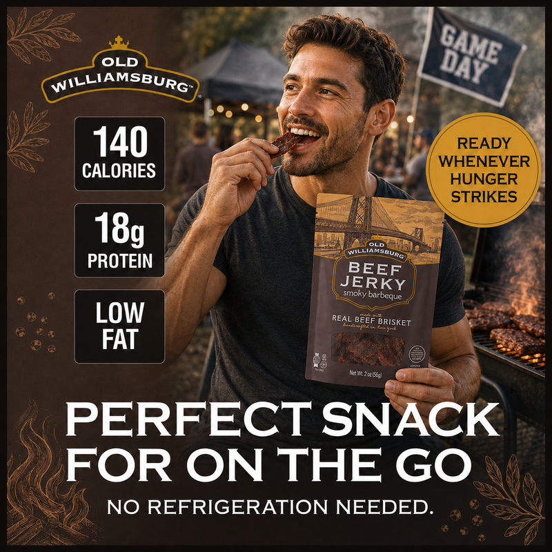 Old Williamsburg Smoky BBQ Kosher Beef Jerky 2oz