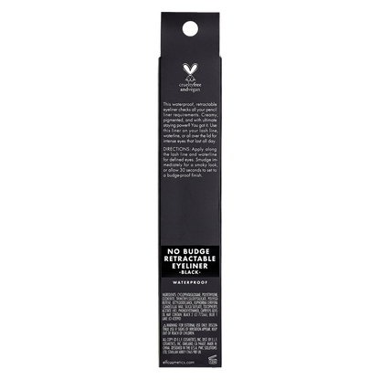 e.l.f. No Budge Retractable Eyeliner Black 0.006oz