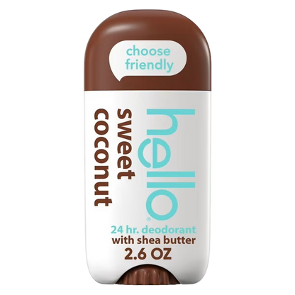 hello Sweet Coconut Deodorant with Shea Butter, 2.6oz