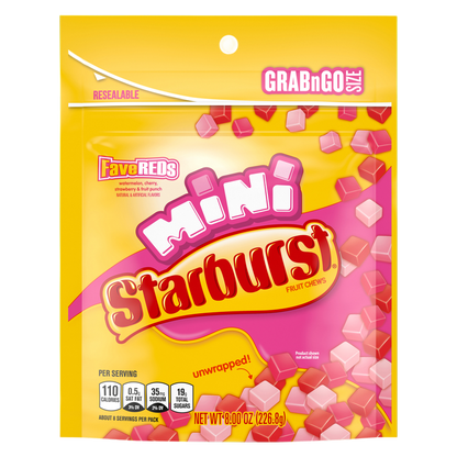 Starburst Mini Fave Reds Fruit Chews, 8oz