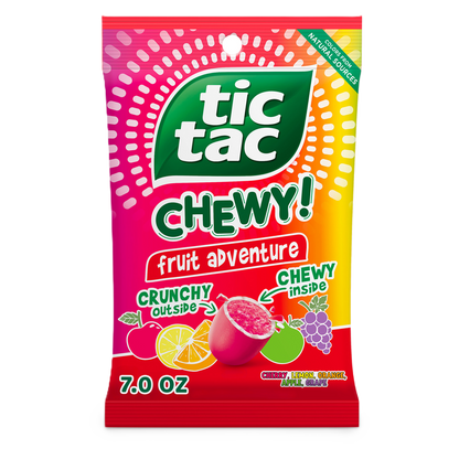 TIC TAC CHEWY! Fruit Adventure Candy, Fruit Candy, 7 oz