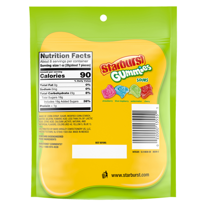 Starburst Gummies Sours 8oz