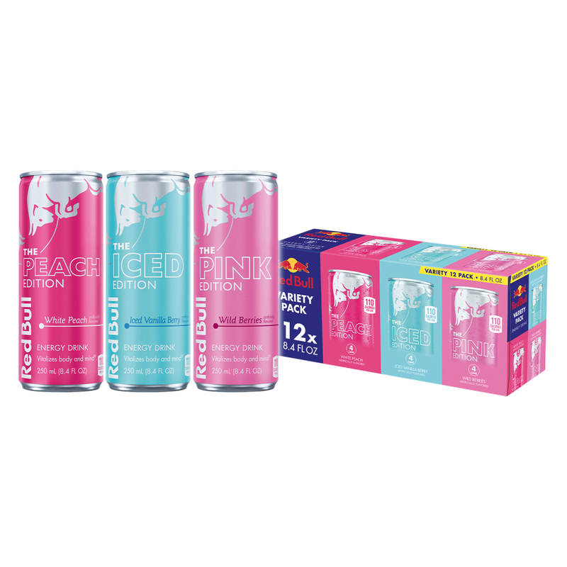 Red Bull Energy Drink Fruit Variety Pack 12pk 8.4oz Can