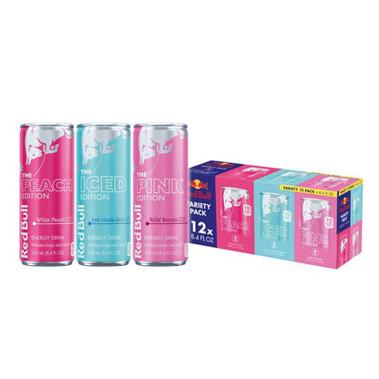 Red Bull Energy Drink Fruit Variety Pack 12pk 8.4oz Can