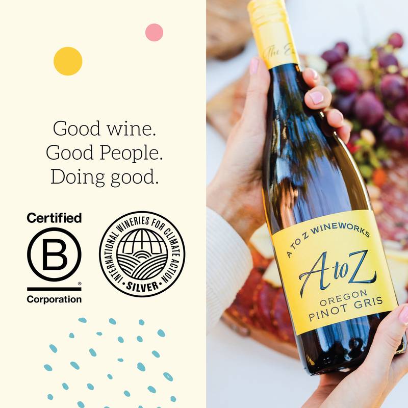 A to Z Pinot Gris 750 ml - A to Z – BevMo!