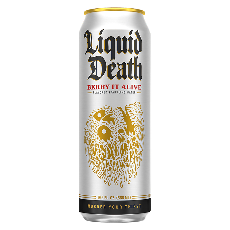 Liquid Death Berry It Alive Sparkling Water 8pk 19.2 oz King Size Cans