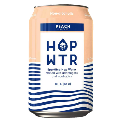 HOP WTR Peach 12oz Can